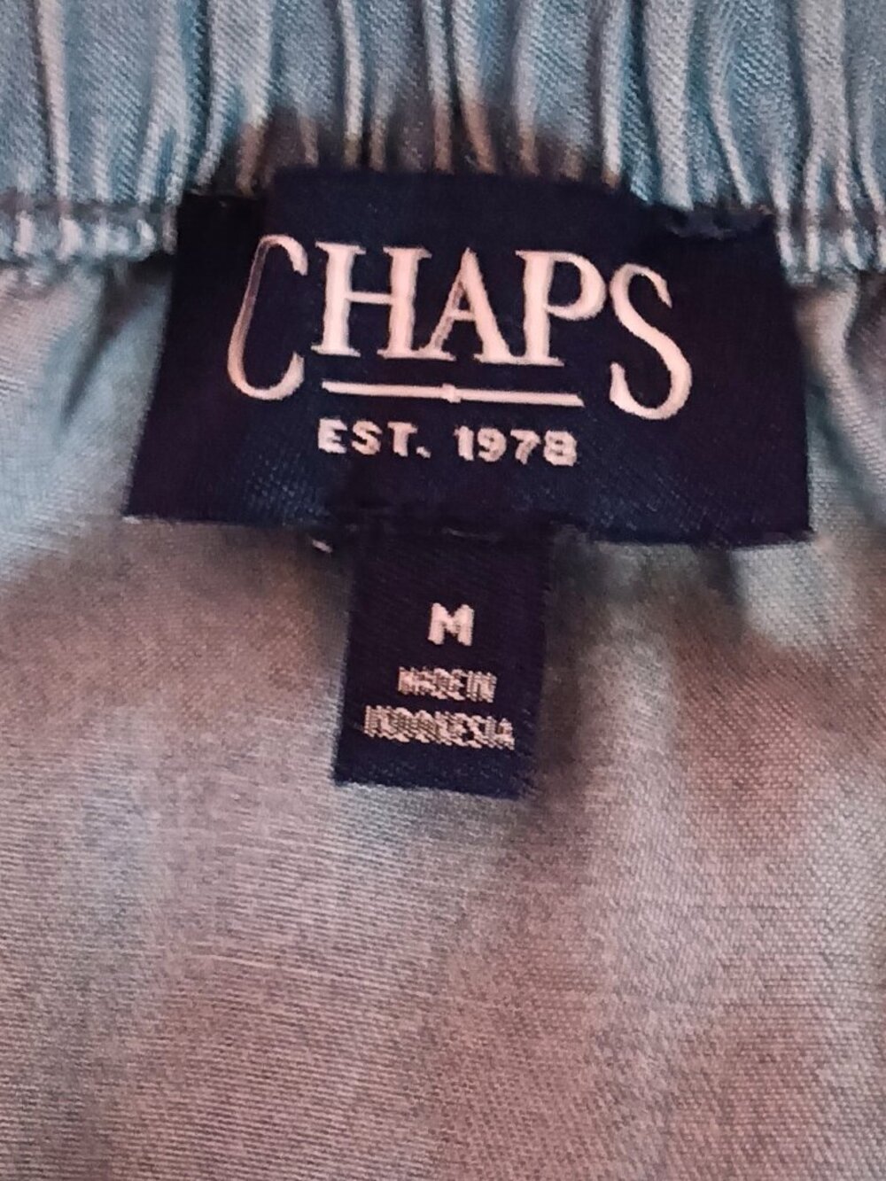Chaps Women's Tiered Chambray Skirt, size M - Picture 3 of 5